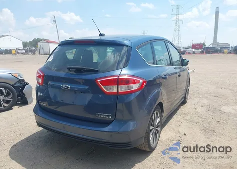 2018 Ford C-Max Hybrid Titanium из США, поврежденный, VIN 1FADP5DU4JL104522